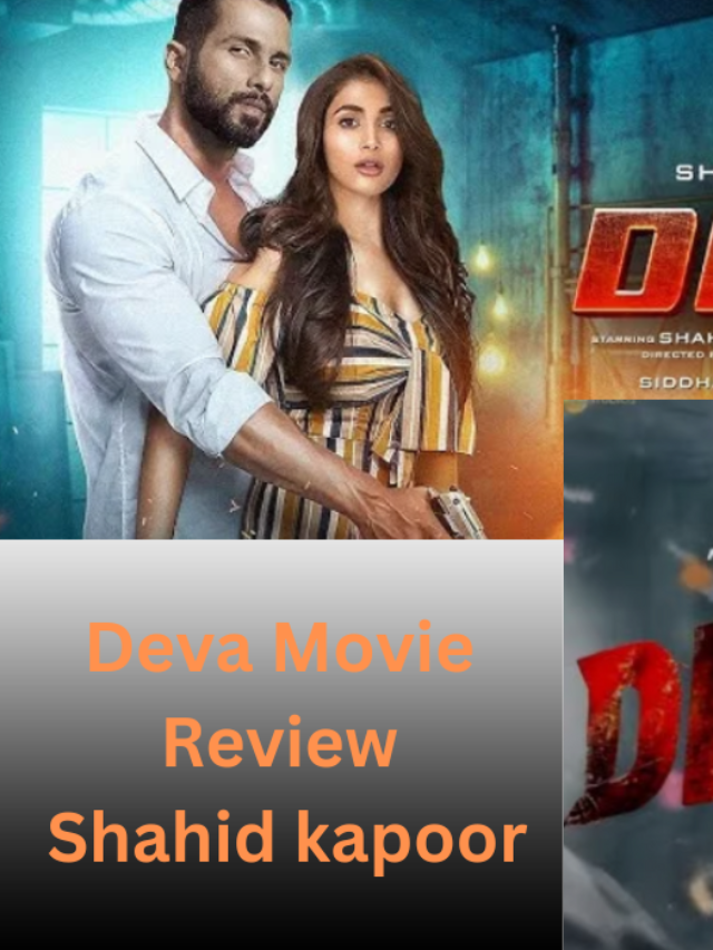 Deva Movie Review Shahid kapoor