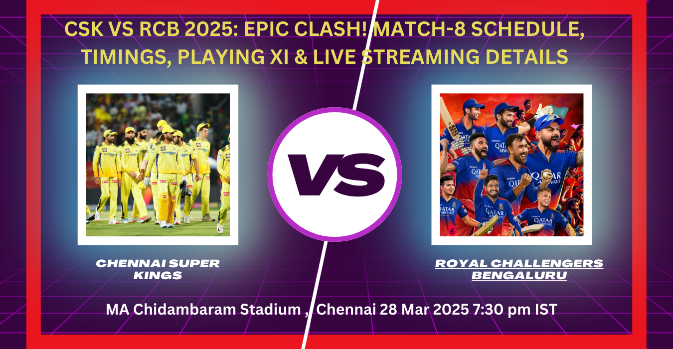 CSK vs RCB 2025 Epic Clash!