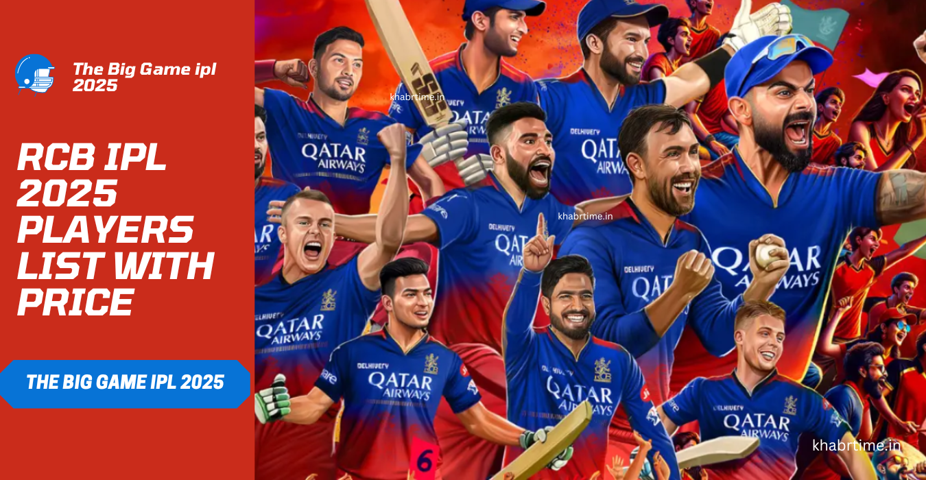 RCB IPL 2025 Players List with Price
