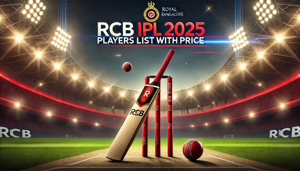 RCB IPL 2025 Players List with Price